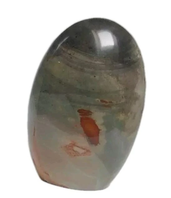 Jaspe polícromo ou impresso totalmente polido 258 g / 8,5 x 6 cm Madagascar – photo 2